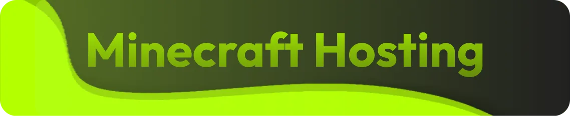 Banner con el título Minecraft Hosting