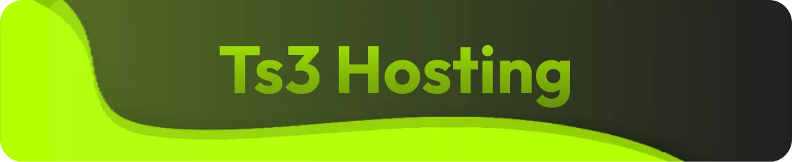 Banner con el título TS3 Hosting