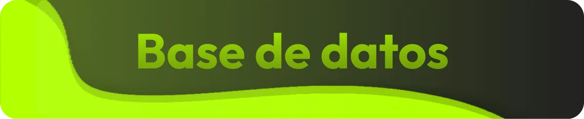 Banner con el título Base de datos de Xpanel