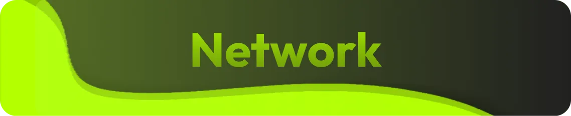 Banner con el título Network